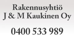 Rakennusyhtiö J & M Kaukinen Oy logo